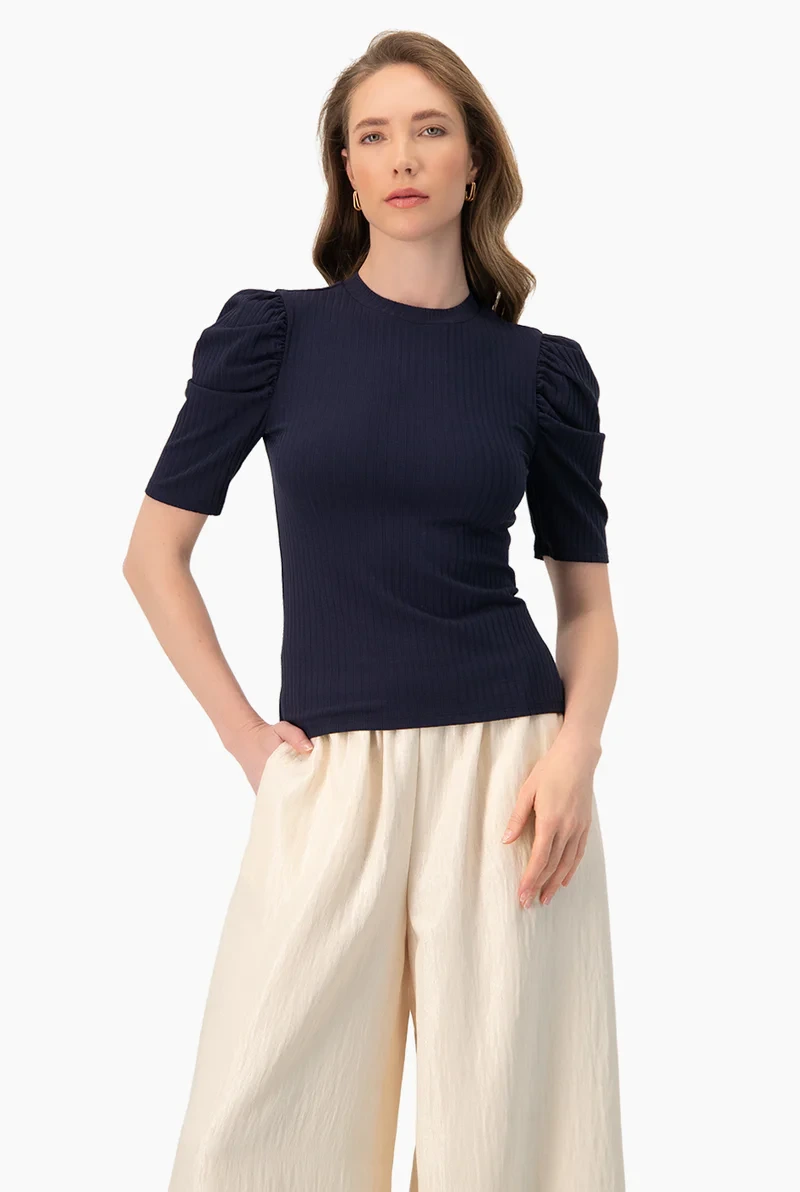 blusa azul marino Ivonne