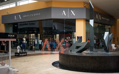 Tienda Armani Exchange en plaza Outlet Puebla Premier