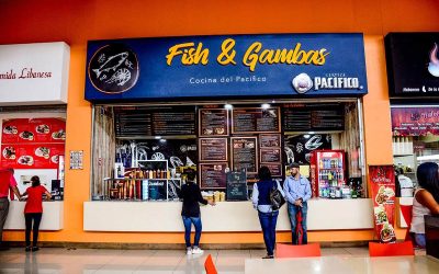 Restaurante Fish and Gambas en plaza Outlet Puebla Premier