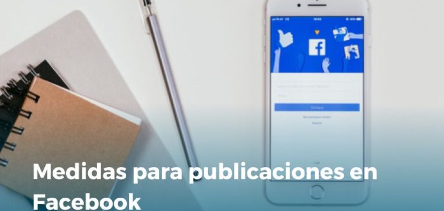 Medidas publicaciones facebook